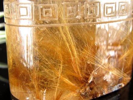 ルチル ヒキュウ 貔貅 置物 彫刻