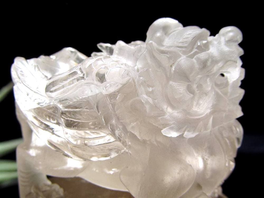 ルチル ヒキュウ 貔貅 置物 彫刻