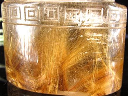 ルチル ヒキュウ 貔貅 置物 彫刻