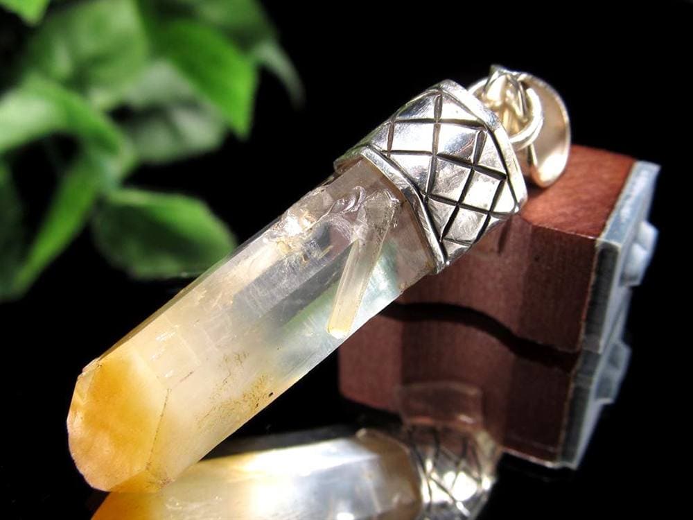 ハロイサイトインクォーツ マンゴークォーツ ポイント ペンダントトップ Silver925