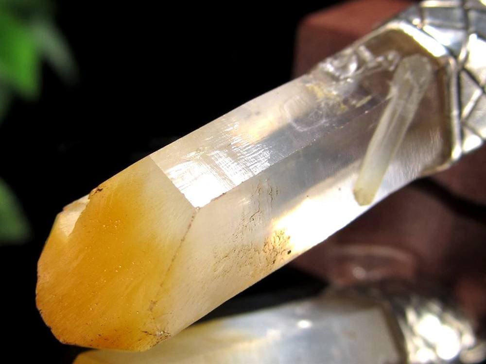 ハロイサイトインクォーツ マンゴークォーツ ポイント ペンダントトップ Silver925