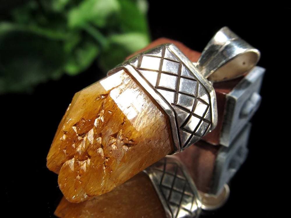 ハロイサイトインクォーツ マンゴークォーツ ポイント ペンダントトップ Silver925