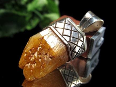 ハロイサイトインクォーツ マンゴークォーツ ポイント ペンダントトップ Silver925