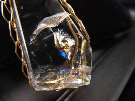 アイリスクォーツ 水晶 ランダムカット ペンダントトップ ブラジル産