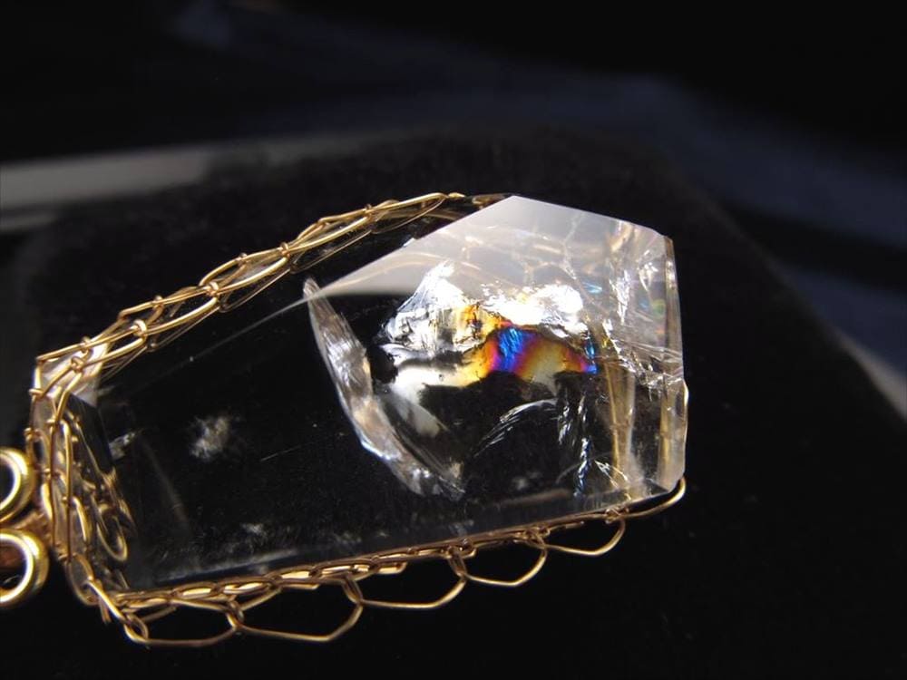 アイリスクォーツ 水晶 ランダムカット ペンダントトップ ブラジル産