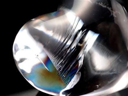 アイリスクォーツ 虹入り水晶 ハート タンブル レインボー水晶