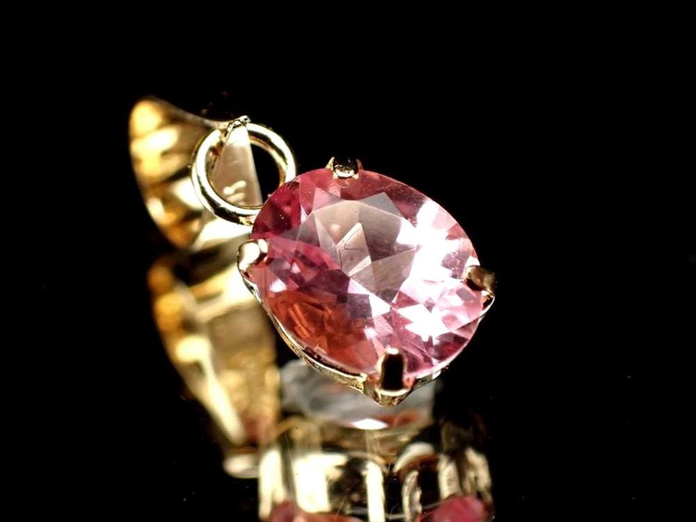 ピンクスピネル 18K スピネル ペンダントトップ 18金 尖晶石