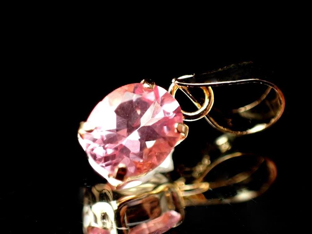 ピンクスピネル 18K スピネル ペンダントトップ 18金 尖晶石