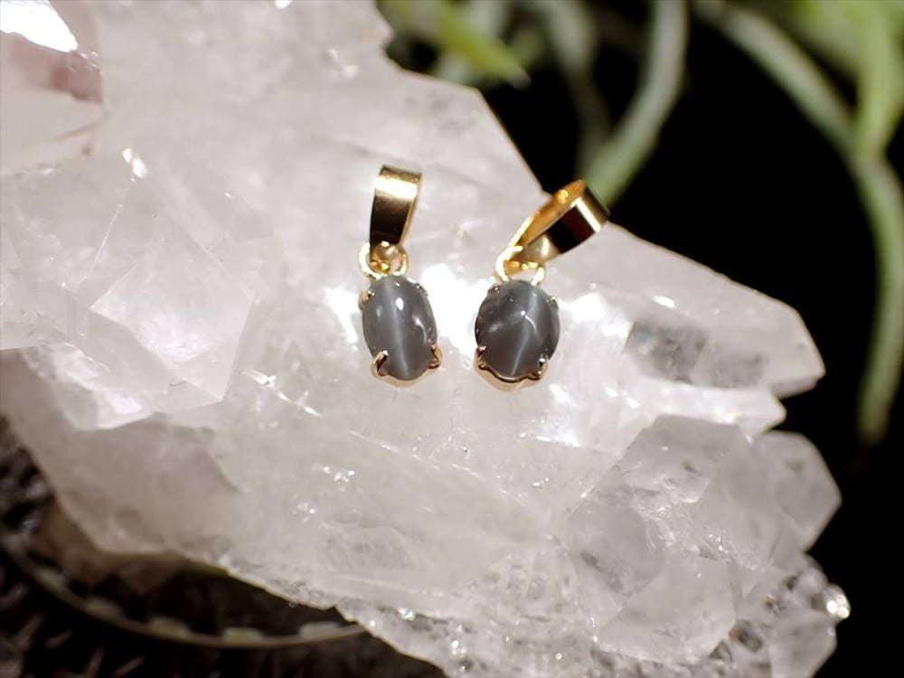 アレキサンドライトキャッツアイ 誕生石 ペンダント ジュエリー 日本製 K18