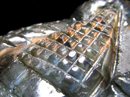 ラブラドライト 彫刻置物 龍 ドラゴン 辰