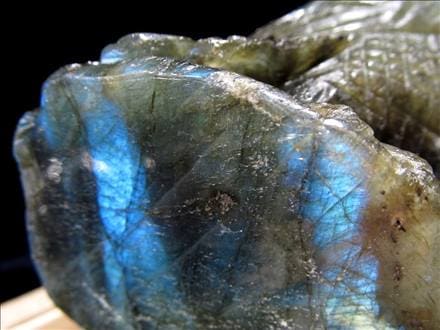 ラブラドライト 彫刻置物 ふくろう 梟 フクロウ