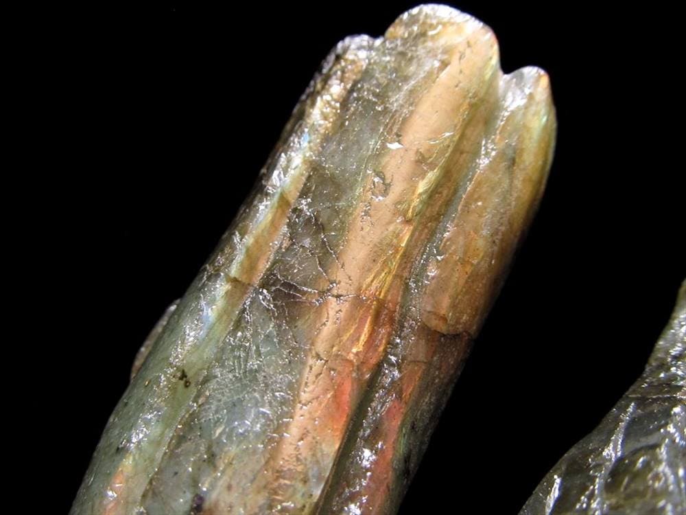ラブラドライト 彫刻置物 ふくろう 梟 フクロウ