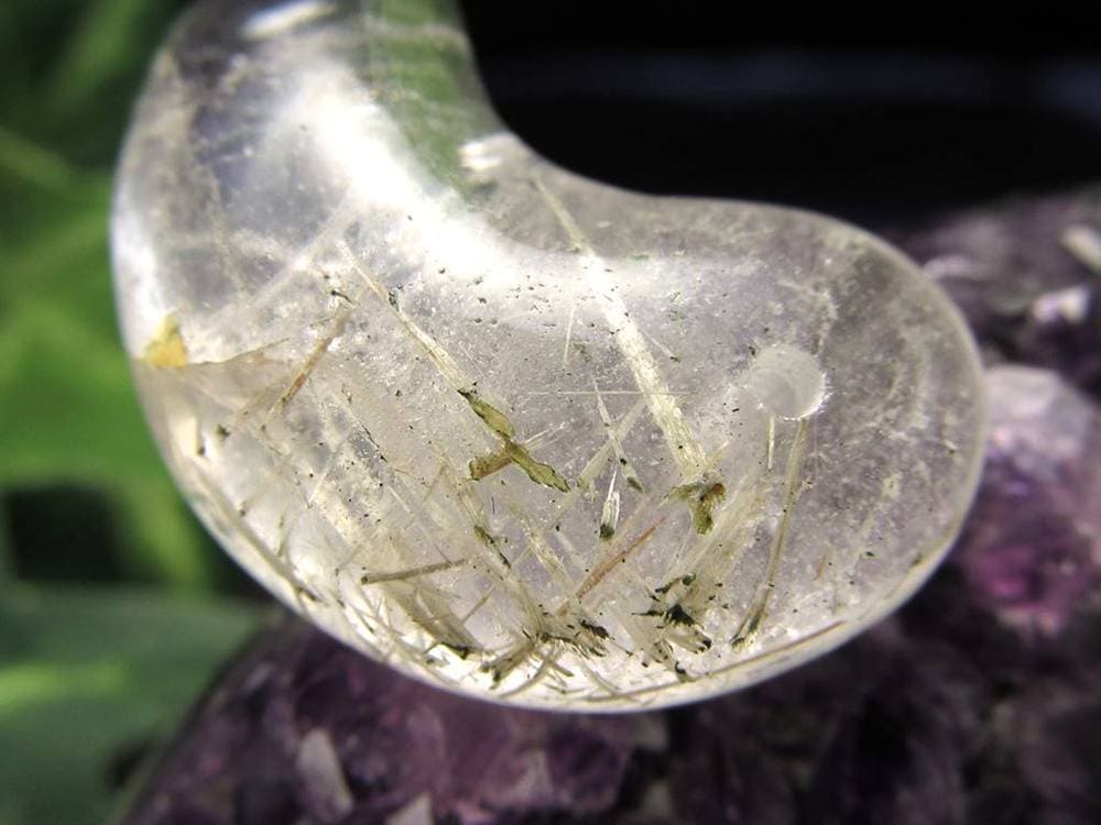 ガネーシュヒマール ヒマラヤ 水晶 勾玉 ビーズ