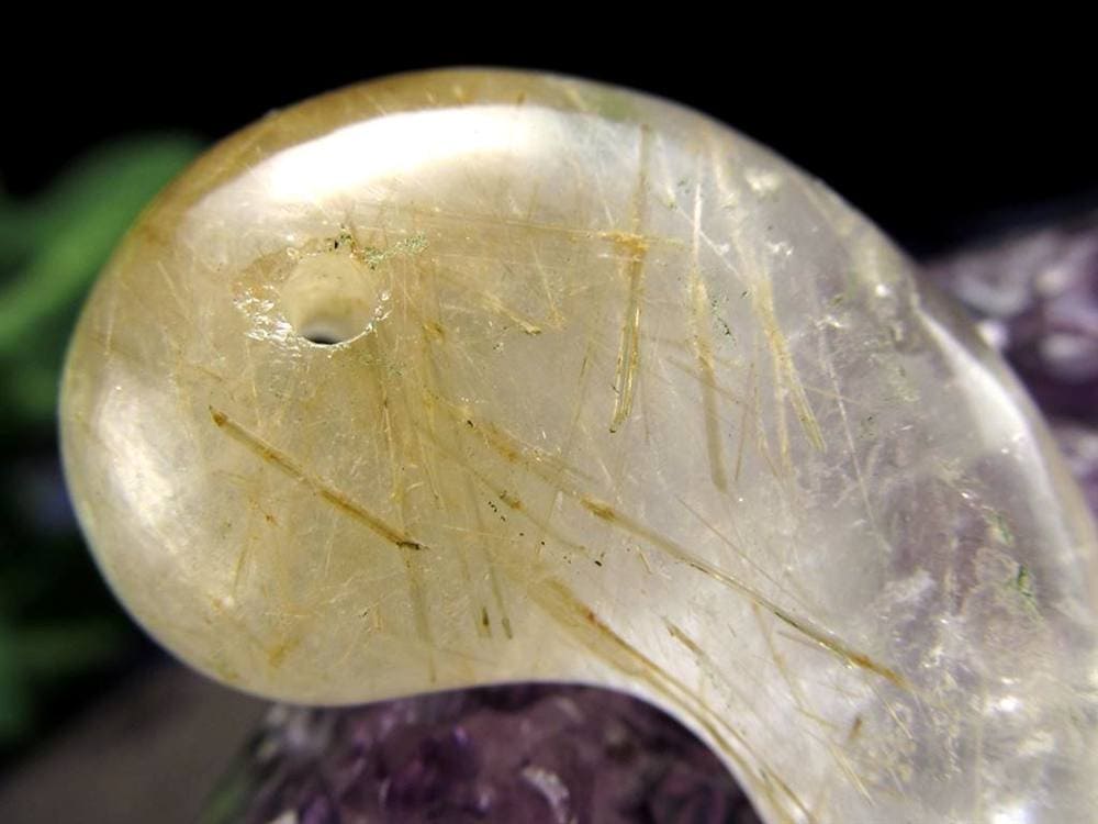 ガネーシュヒマール ヒマラヤ 水晶 勾玉 ビーズ