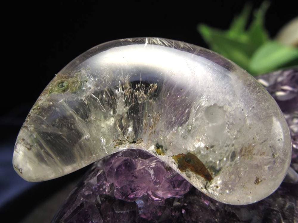 ガネーシュヒマール ヒマラヤ 水晶 勾玉 ビーズ