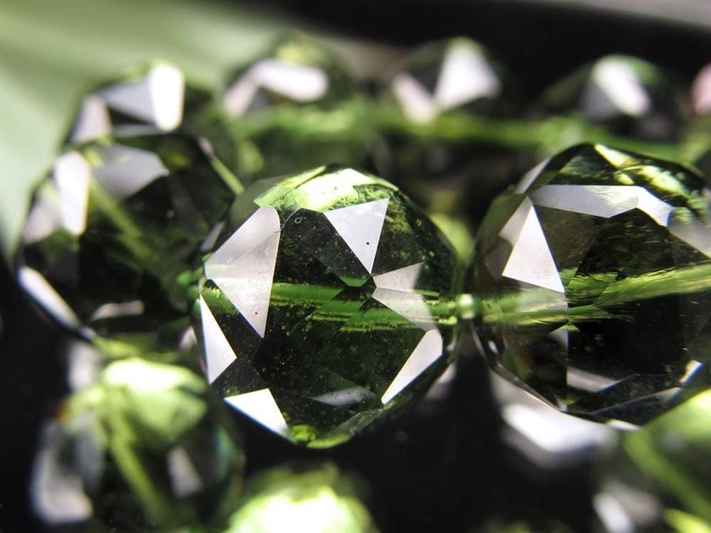 モルダバイト モルダウ石 ブレスレット 鑑別書付属 パワーストーン