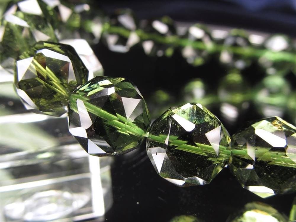 モルダバイト モルダウ石 ブレスレット 鑑別書付属 パワーストーン