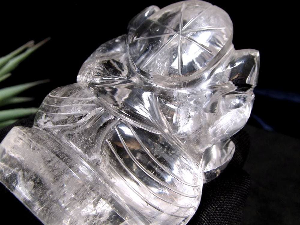 ガネーシャ 夢を叶える象 マニカラン水晶 ヒマラヤ水晶 天然石ガネーシャ