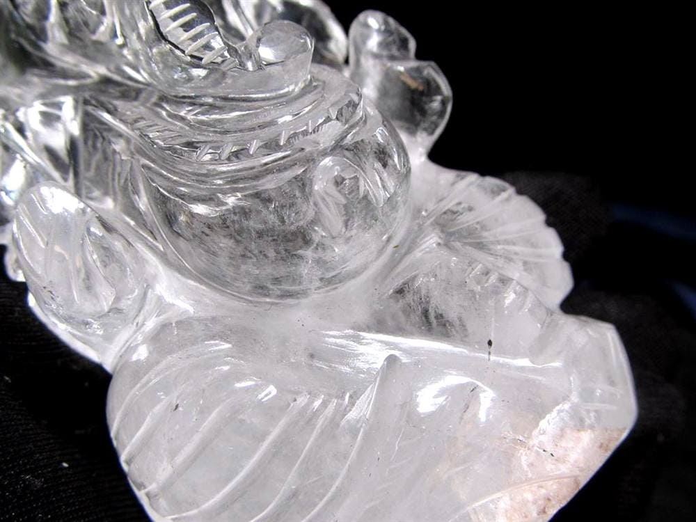 ガネーシャ 夢を叶える象 マニカラン水晶 ヒマラヤ水晶 天然石ガネーシャ