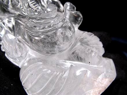 ガネーシャ 夢を叶える象 マニカラン水晶 ヒマラヤ水晶 天然石ガネーシャ