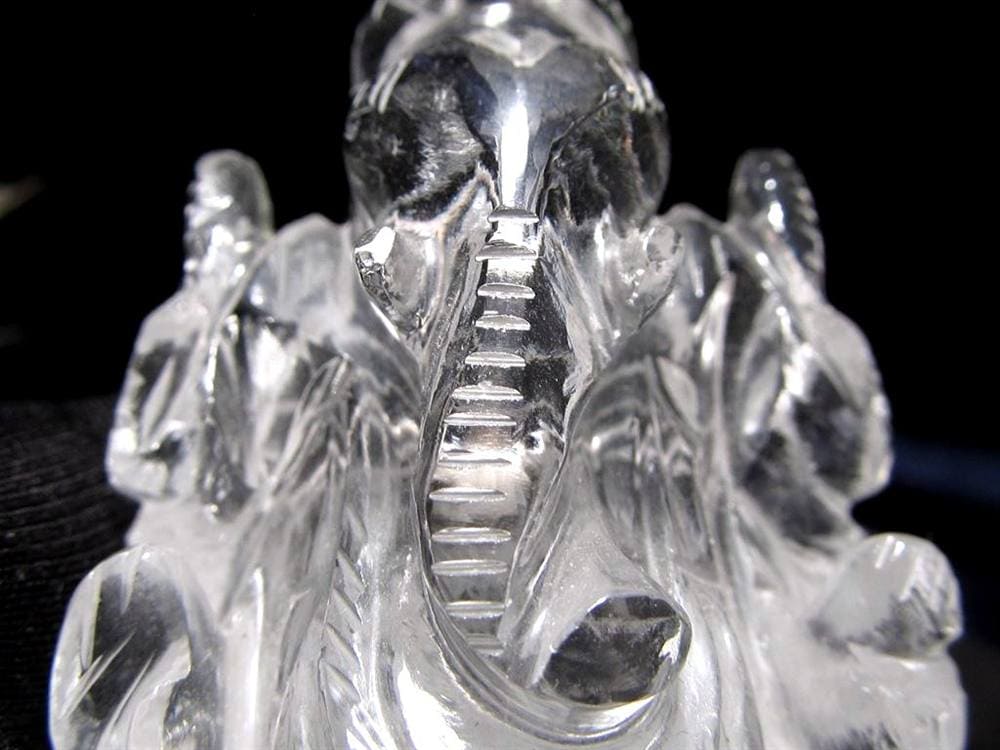 ガネーシャ 夢を叶える象 マニカラン水晶 ヒマラヤ水晶 天然石ガネーシャ