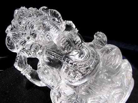 ガネーシャ 夢を叶える象 マニカラン水晶 ヒマラヤ水晶 天然石ガネーシャ