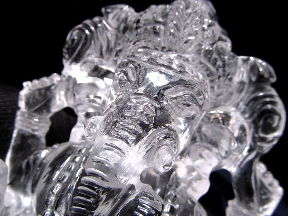 ガネーシャ 夢を叶える象 マニカラン水晶 ヒマラヤ水晶 天然石ガネーシャ