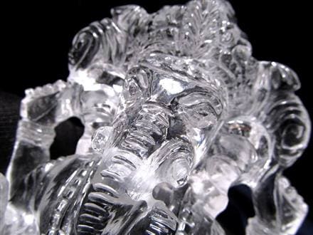 ガネーシャ 夢を叶える象 マニカラン水晶 ヒマラヤ水晶 天然石ガネーシャ