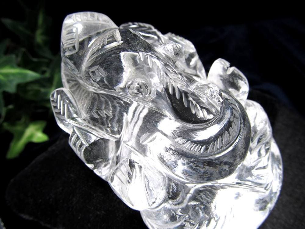 ガネーシャ 夢を叶える象 マニカラン水晶 ヒマラヤ水晶 天然石ガネーシャ