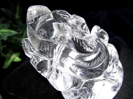 ガネーシャ 夢を叶える象 マニカラン水晶 ヒマラヤ水晶 天然石ガネーシャ