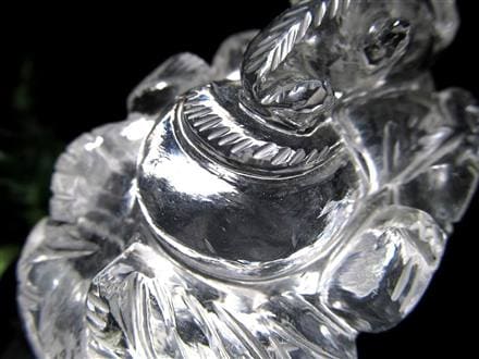 ガネーシャ 夢を叶える象 マニカラン水晶 ヒマラヤ水晶 天然石ガネーシャ