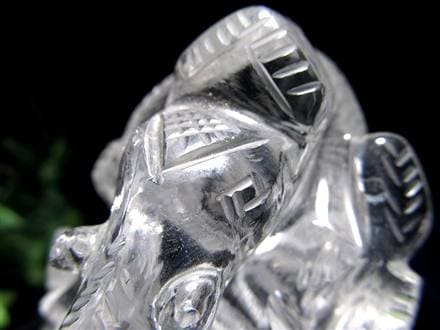 ガネーシャ 夢を叶える象 マニカラン水晶 ヒマラヤ水晶 天然石ガネーシャ