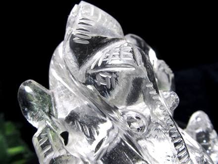 ガネーシャ 夢を叶える象 マニカラン水晶 ヒマラヤ水晶 天然石ガネーシャ