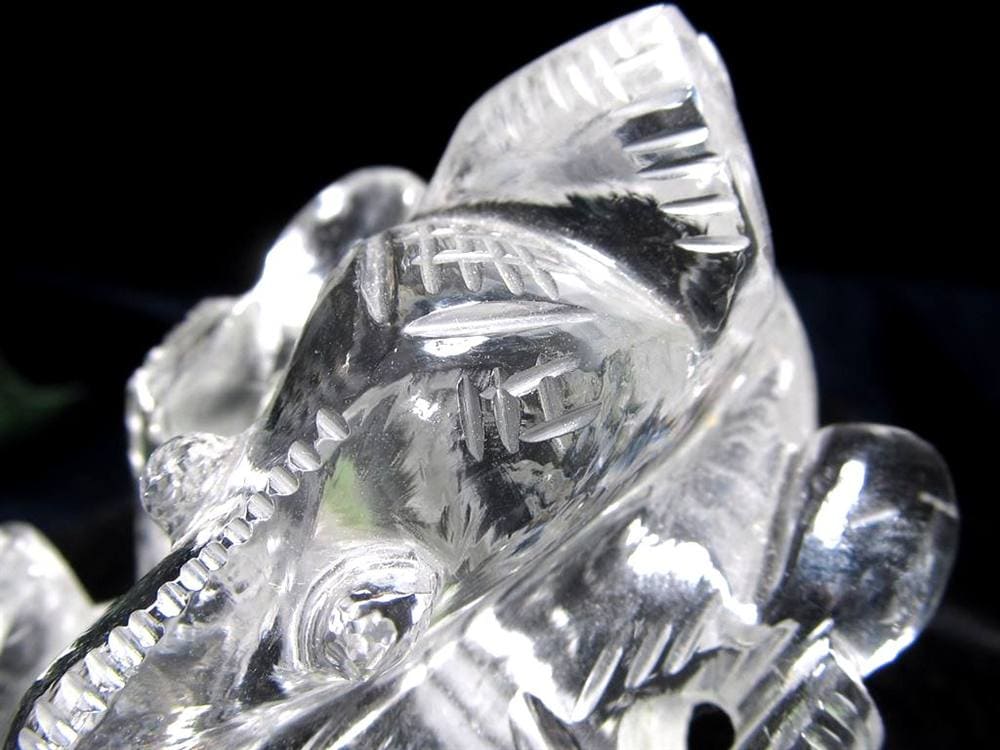 ガネーシャ 夢を叶える象 マニカラン水晶 ヒマラヤ水晶 天然石ガネーシャ