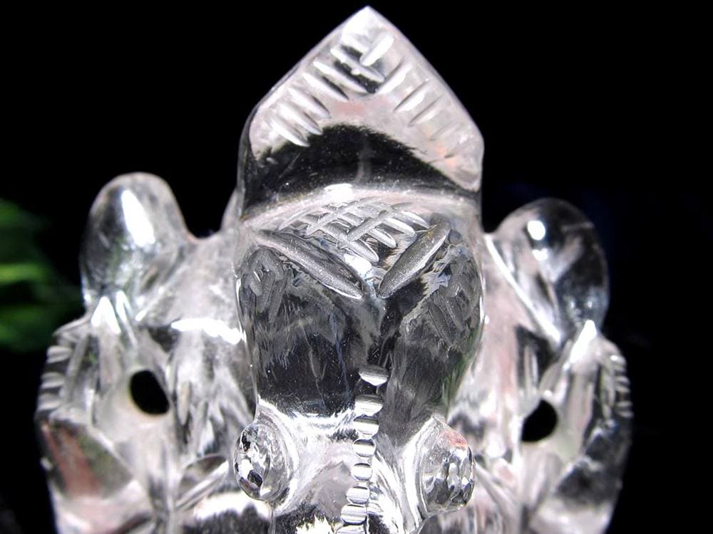 ガネーシャ 夢を叶える象 マニカラン水晶 ヒマラヤ水晶 天然石ガネーシャ