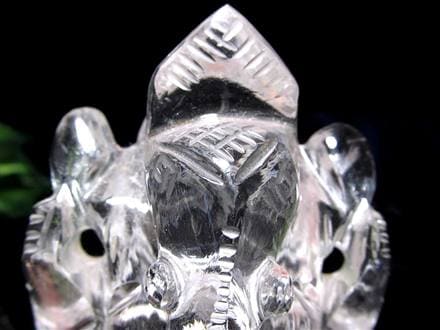 ガネーシャ 夢を叶える象 マニカラン水晶 ヒマラヤ水晶 天然石ガネーシャ