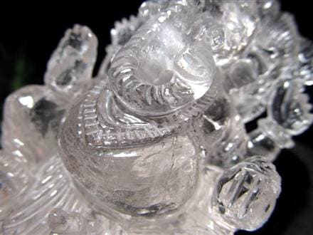ガネーシャ 夢を叶える象 マニカラン水晶 ヒマラヤ水晶 天然石ガネーシャ
