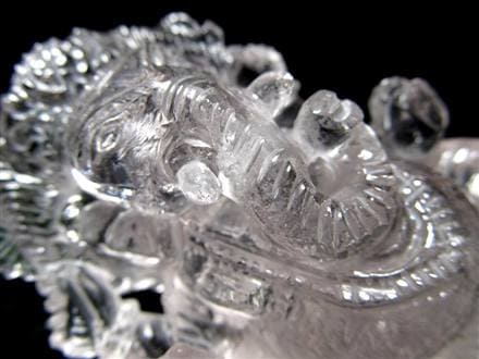 ガネーシャ 夢を叶える象 マニカラン水晶 ヒマラヤ水晶 天然石ガネーシャ