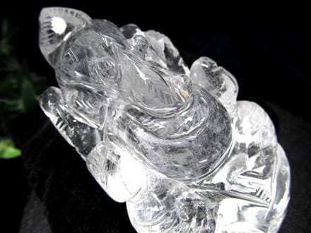 ガネーシャ 夢を叶える象 マニカラン水晶 ヒマラヤ水晶 天然石ガネーシャ