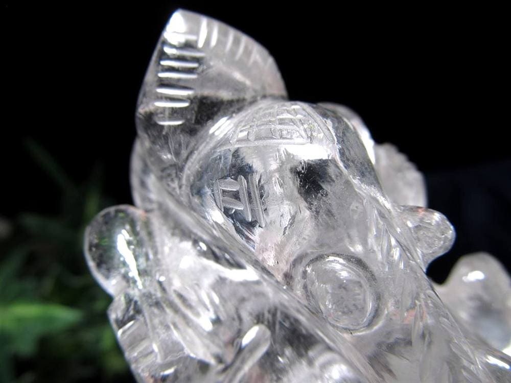 ガネーシャ 夢を叶える象 マニカラン水晶 ヒマラヤ水晶 天然石ガネーシャ