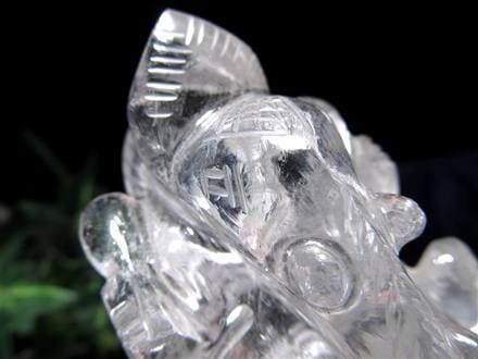 ガネーシャ 夢を叶える象 マニカラン水晶 ヒマラヤ水晶 天然石ガネーシャ