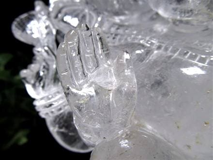 ガネーシャ 夢を叶える象 マニカラン水晶 ヒマラヤ水晶 天然石ガネーシャ