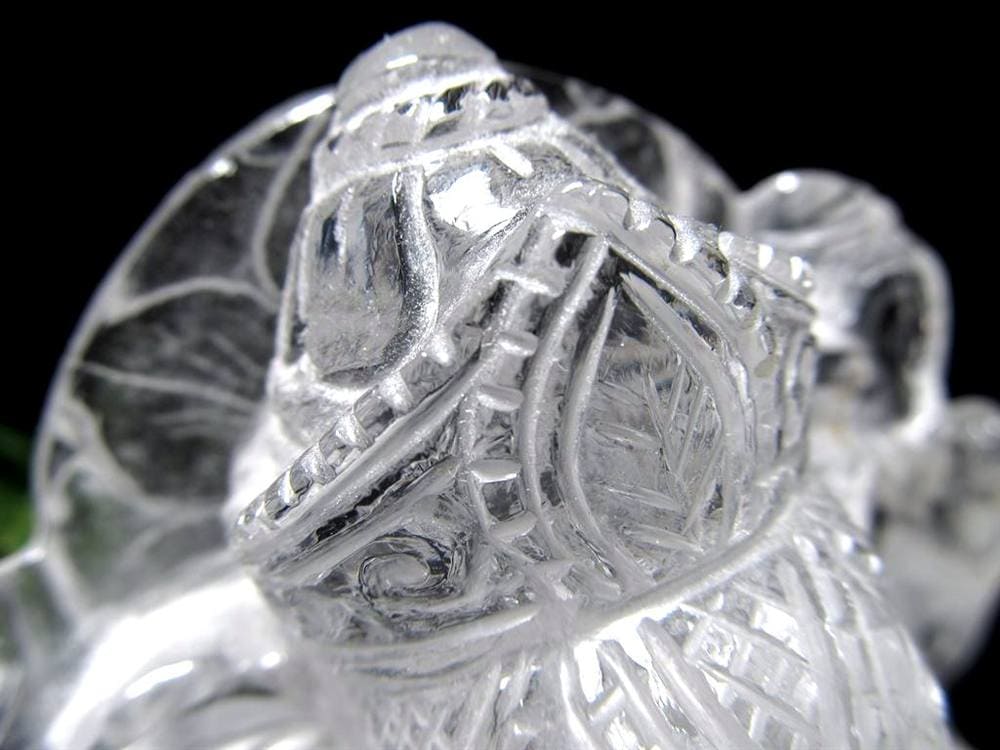 ガネーシャ 夢を叶える象 マニカラン水晶 ヒマラヤ水晶 天然石ガネーシャ