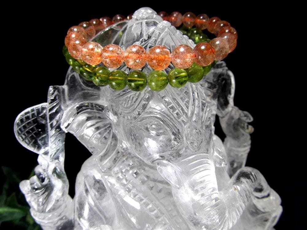 ガネーシャ 夢を叶える象 マニカラン水晶 ヒマラヤ水晶 天然石ガネーシャ
