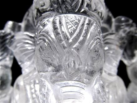ガネーシャ 夢を叶える象 マニカラン水晶 ヒマラヤ水晶 天然石ガネーシャ