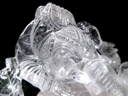 ガネーシャ 夢を叶える象 マニカラン水晶 ヒマラヤ水晶 天然石ガネーシャ