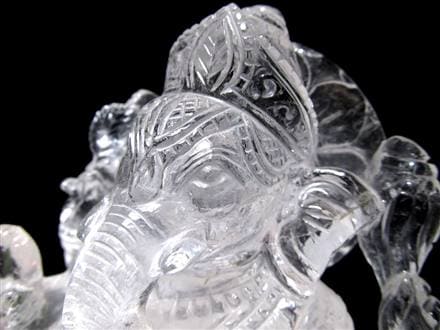 ガネーシャ 夢を叶える象 マニカラン水晶 ヒマラヤ水晶 天然石ガネーシャ