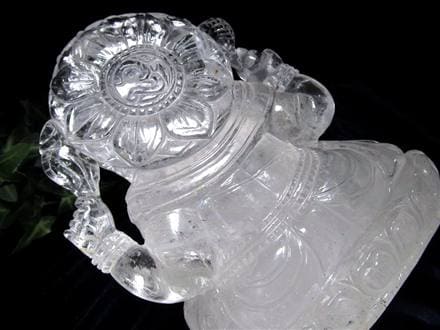 ガネーシャ 夢を叶える象 マニカラン水晶 ヒマラヤ水晶 天然石ガネーシャ