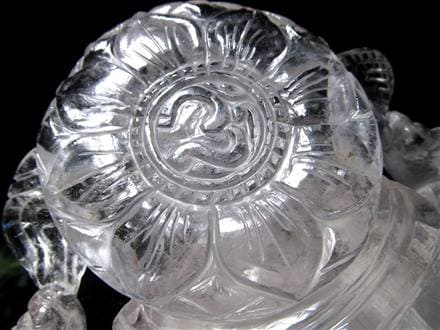 ガネーシャ 夢を叶える象 マニカラン水晶 ヒマラヤ水晶 天然石ガネーシャ