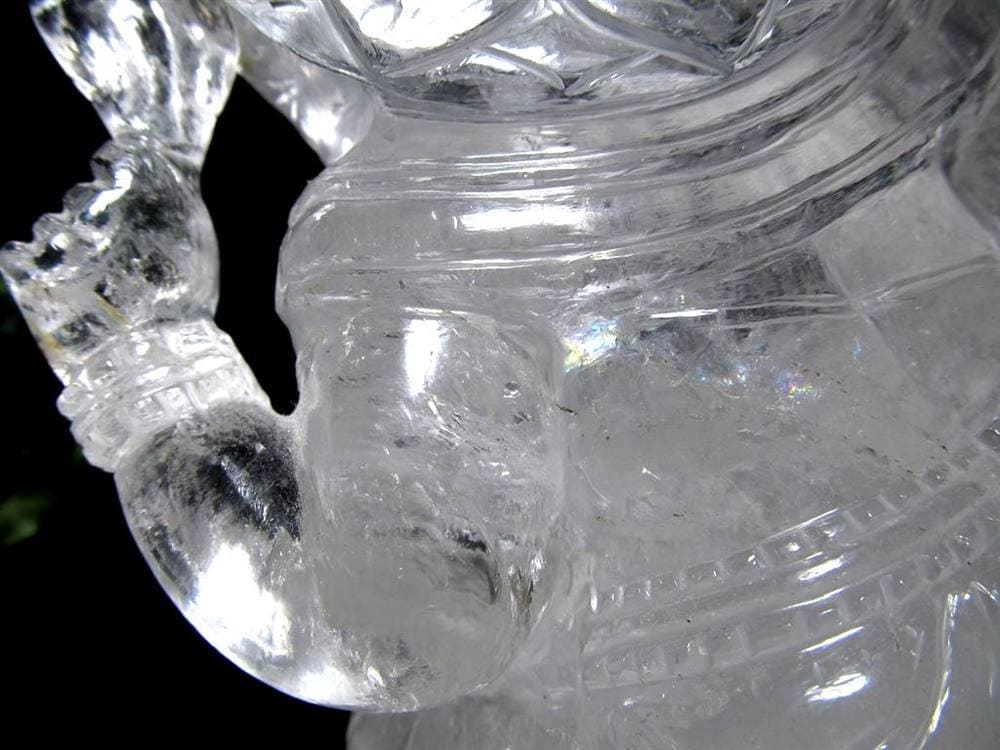 ガネーシャ 夢を叶える象 マニカラン水晶 ヒマラヤ水晶 天然石ガネーシャ